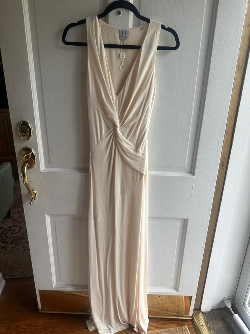 Elegant Cream Halston gown